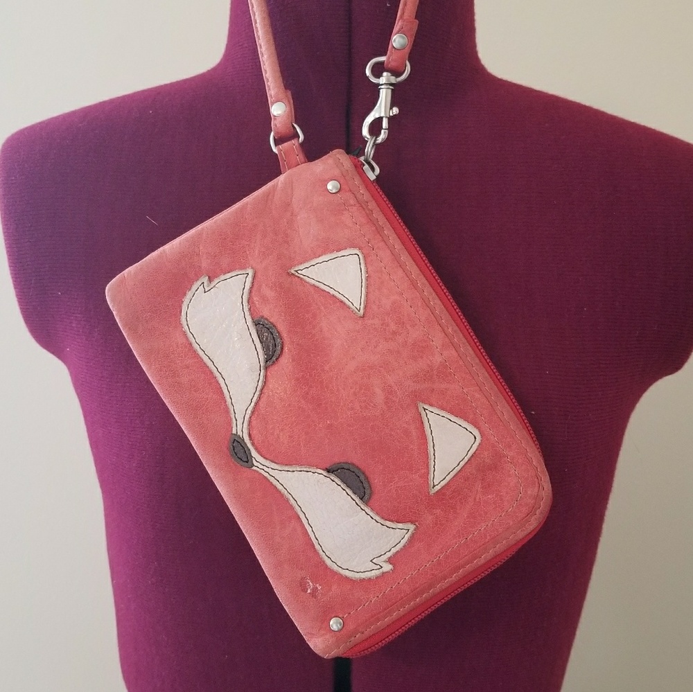 Fossil brand fox wristlet